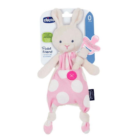 Image of Chicco Guardachupete Mantita Conejito Rosa Pocket Friend