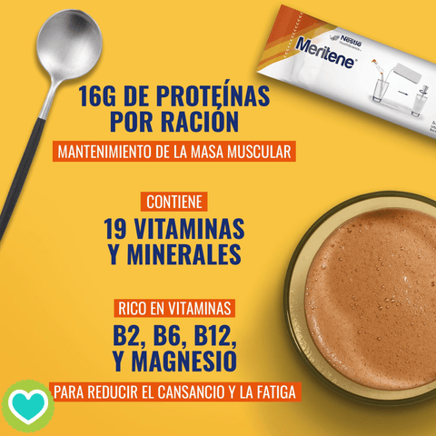 Image of Meritene Polvo Chocolate Pack 2x15 Sobres 30gr.