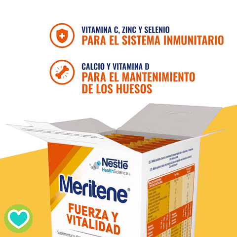 Image of Meritene Polvo Chocolate Pack 3 x 15 Sobres de 30gr