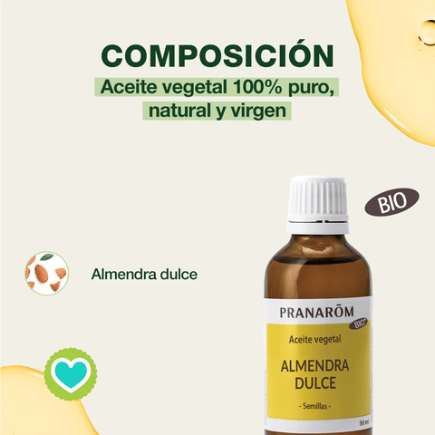 Image of Pranarom Aceite de Almendra Dulce Puro y Bio 50 ml