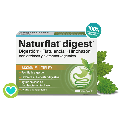 Image of Naturflat Digest 45 cápsulas – Complemento alimenticio para la digestión y el bienestar intestinal