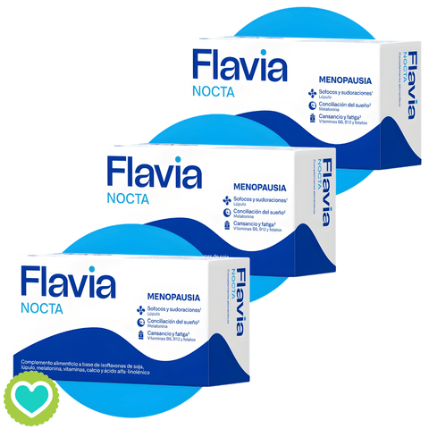 Image of Flavia Nocta 30 o 90 cápsulas Complemento Alimenticio Menopausia