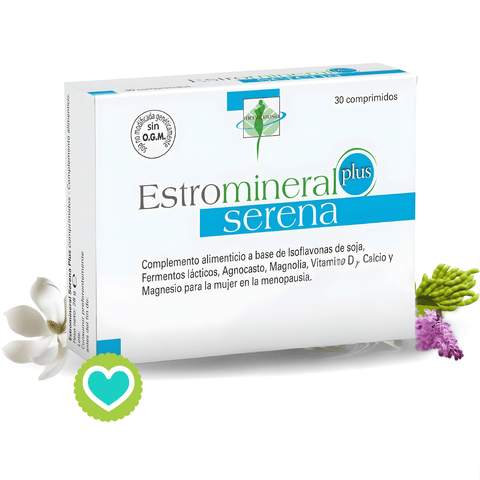 Image of Estromineral Plus Serena 30 o 90 Comprimidos – Complemento Alimenticio con Isoflavonas y Magnesio