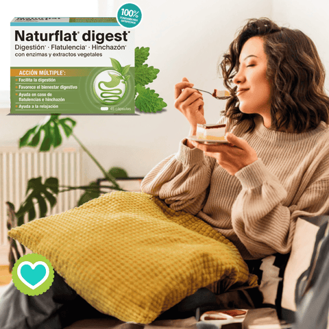 Image of Naturflat Digest 45 cápsulas – Complemento alimenticio para la digestión y el bienestar intestinal
