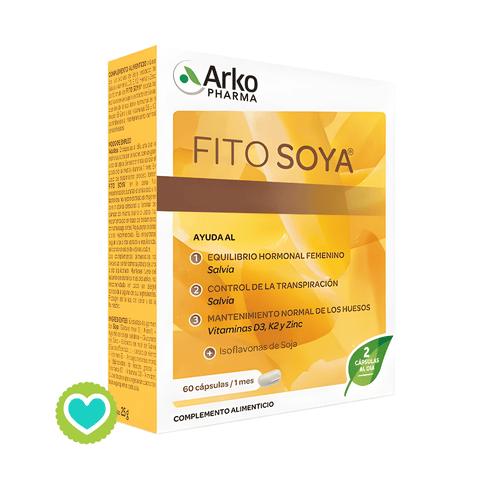 Image of Fitosoya 175 mg 60 o 240 cápsulas – Complemento alimenticio con soja