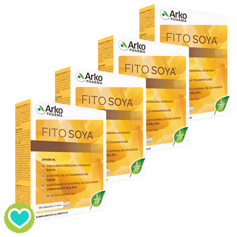 Image of Fitosoya 175 mg 60 o 240 cápsulas – Complemento alimenticio con soja