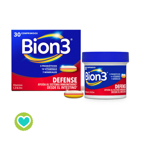 Image of Bion3 Defense Vitamina D y Zinc 30 Comprimidos
