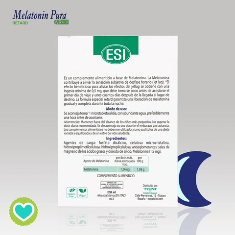 Image of Melatonin Pura Retard 1,9mg 60 Microtabletas