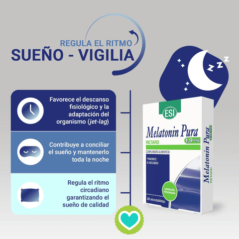 Image of Melatonin Pura Retard 1,9mg 60 Microtabletas