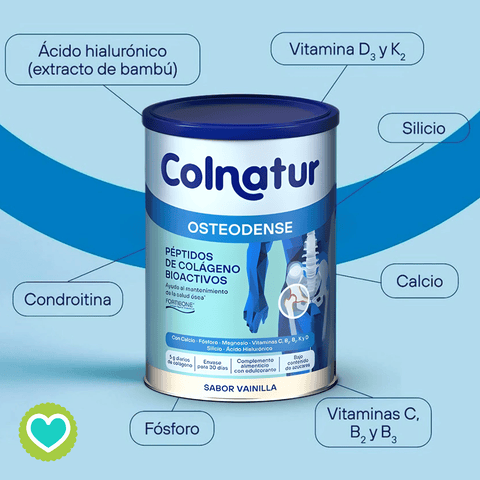 Image of Colnatur Osteodense Colágeno Pack 6x288gr. Sabor Vainilla.
