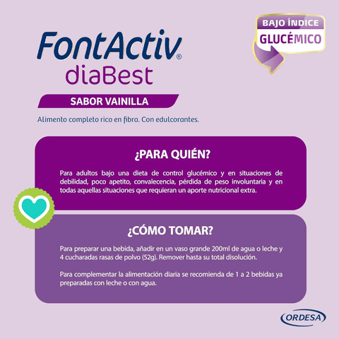 Image of FontActiv DiaBest Vainilla Pack 3 x 400g