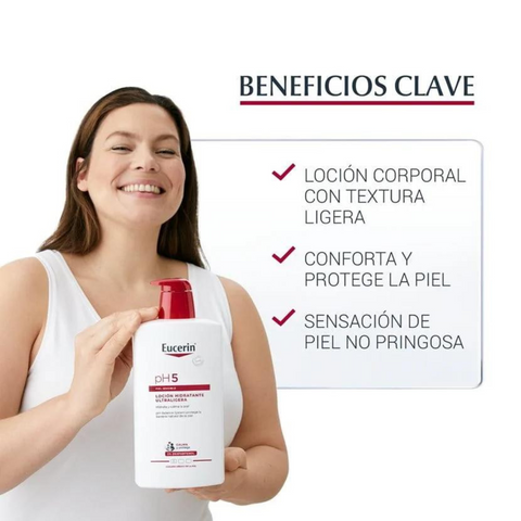 Image of Eucerin PH5 Loción Hidratación Corporal Piel Sensible 1L