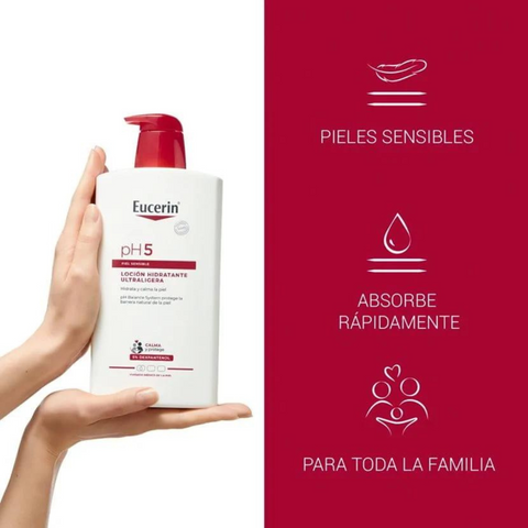 Image of Eucerin PH5 Loción Hidratación Corporal Piel Sensible 1L