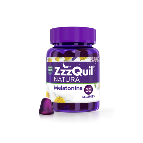 Image of Vicks ZzzQuil Natura Melatonina Frutos del Bosque 30 Unidades