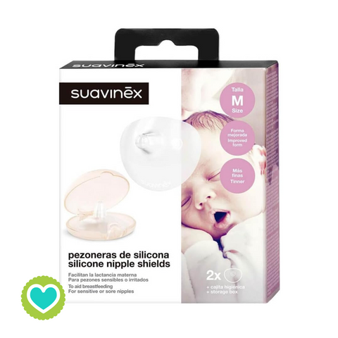 Image of Suavinex Pezonera Silicona Talla M 20mm 2 Unidades