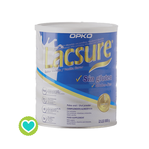 Image of Lacsure Polvo Oral Sabor Vainilla Sin Gluten 800g