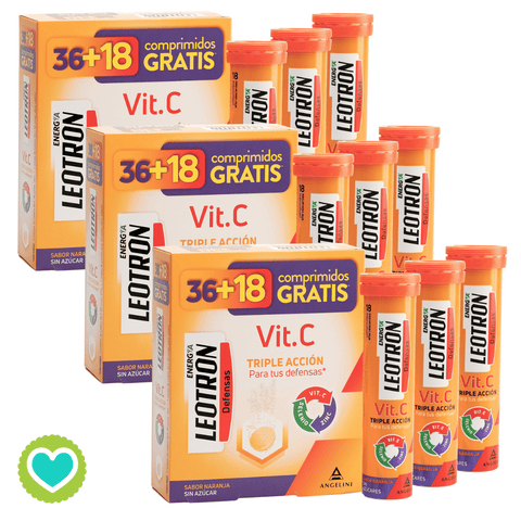 Image of Leotron VItamina C Pack 3 x (36 +18 Comprimidos GRATIS)