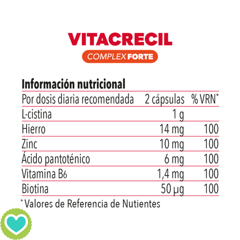 Image of Vitacrecil Complex Forte 180 Cápsulas