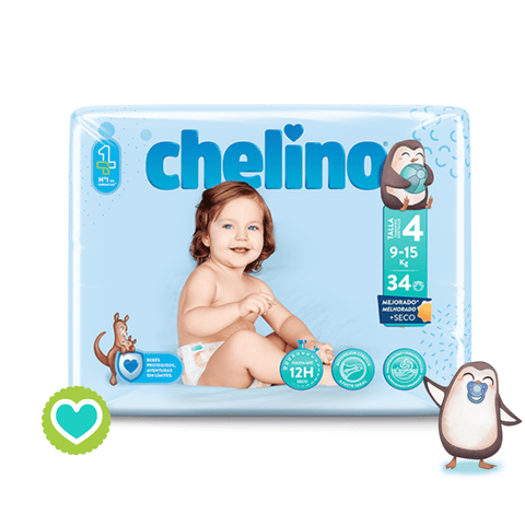 Image of Chelino Pañal Love T/4 9-15 kg 34 Unidades