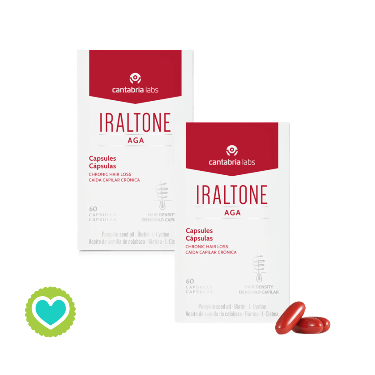 Iraltone AGA Duplo 2x60 Cápsulas