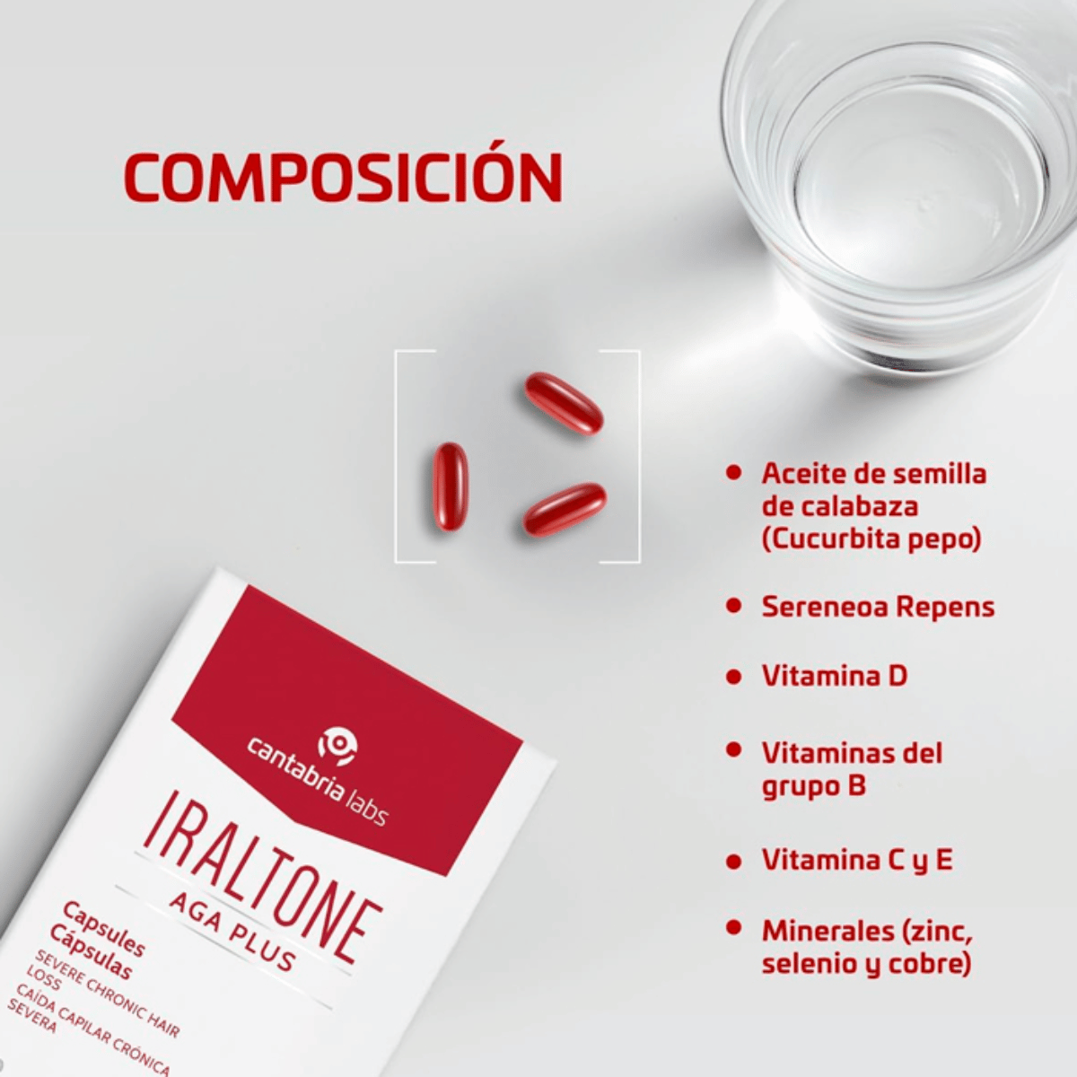 Iraltone AGA Plus 2x60 Cápsulas