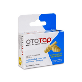 OtoTap Tapón Goma 2 Unidades
