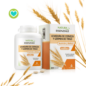 Natura Essenziale Levadura Cerveza y Germen Trigo 200 Comprimidos Masticables