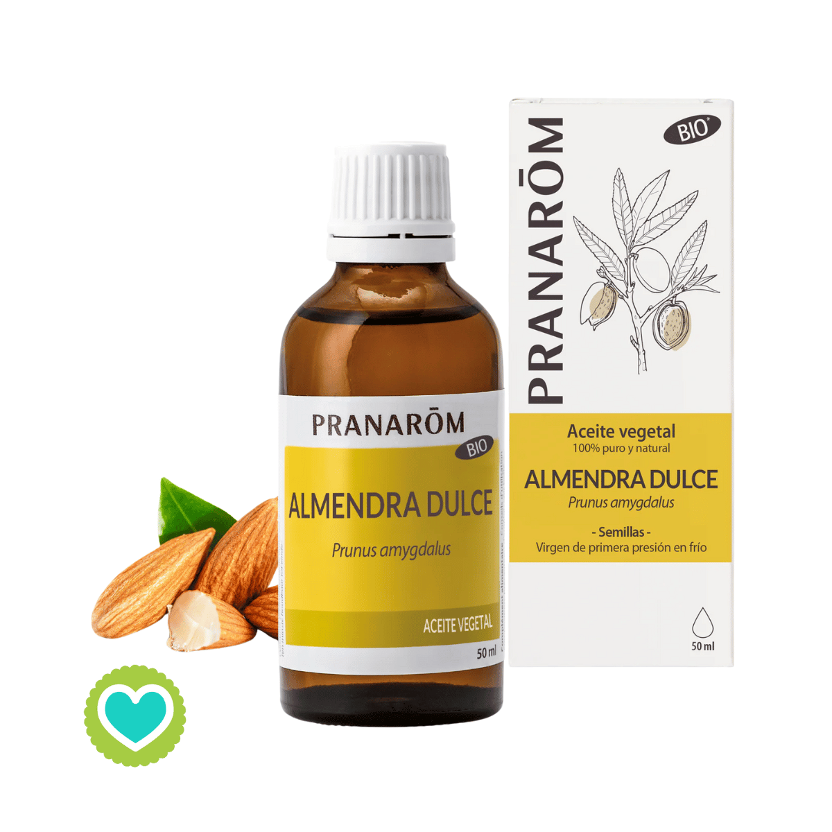 Pranarom Aceite de Almendra Dulce Puro y Bio 50 ml