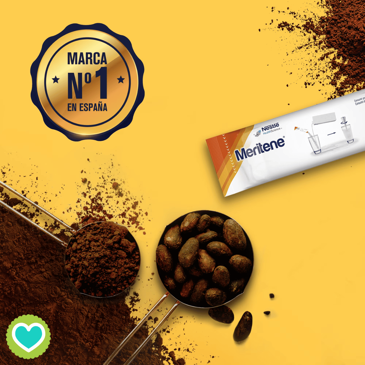 Meritene Polvo Chocolate Pack 2x15 Sobres 30gr.