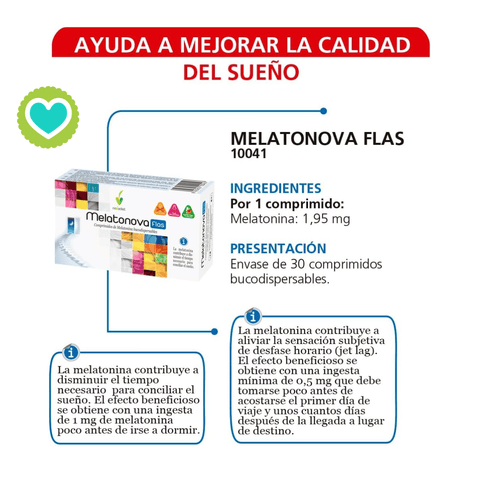 Image of Novadiet Melatonova Flas 30 comprimidos