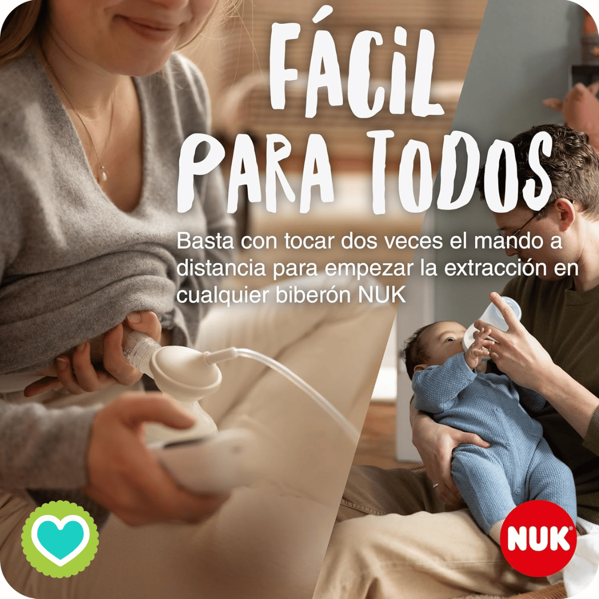 NUK Sacaleches eléctrico Soft & Easy