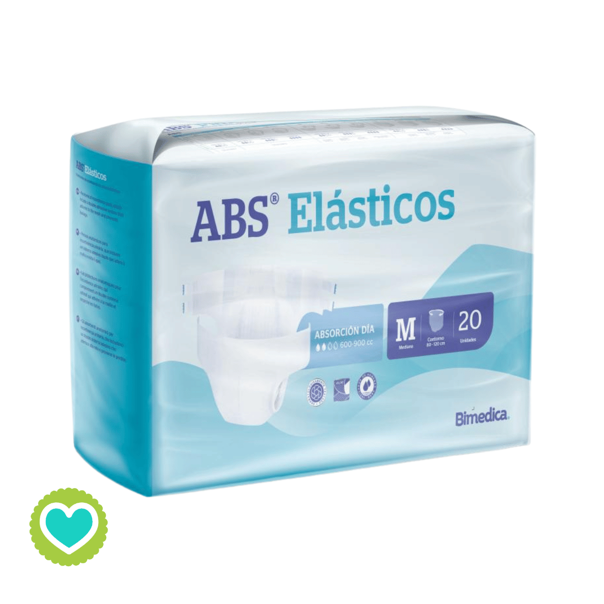 ABS Elásticos Día Pañal (600-900 ml) Talla XP a G (60 o 80 unidades)