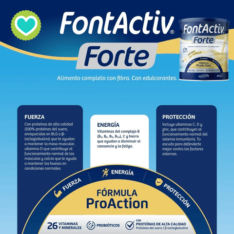 Image of Fontactiv Forte Vainilla Pack 6 x 800g