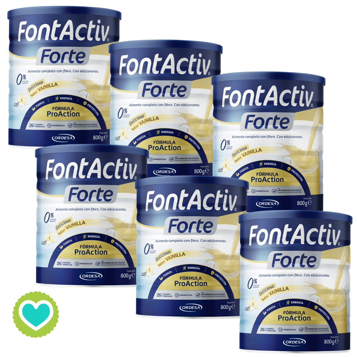 Fontactiv Forte Vainilla Pack 6 x 800g