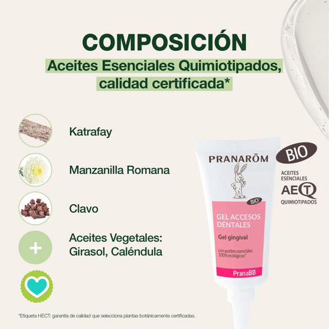 Image of Pranarom Gel Accesos Dentales Gel Gingival BIO 15 ml