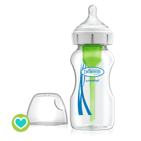 Dr. Brown's Biberón Cristal Boca Ancha Options + 270ml