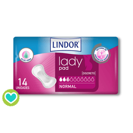 Lindor Lady Pad 3 Gotas Normal 14 Unidades
