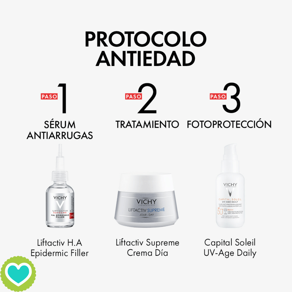 VICHY Liftactiv Supreme H.A. Epidermic Filler Sérum Antiarrugas Rostro y Ojos 30ml