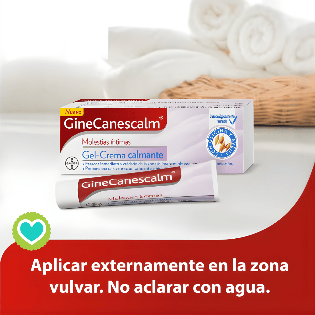 Ginecanescalm Gel-Crema Alivio Irritación Vulvar Tubo 15g