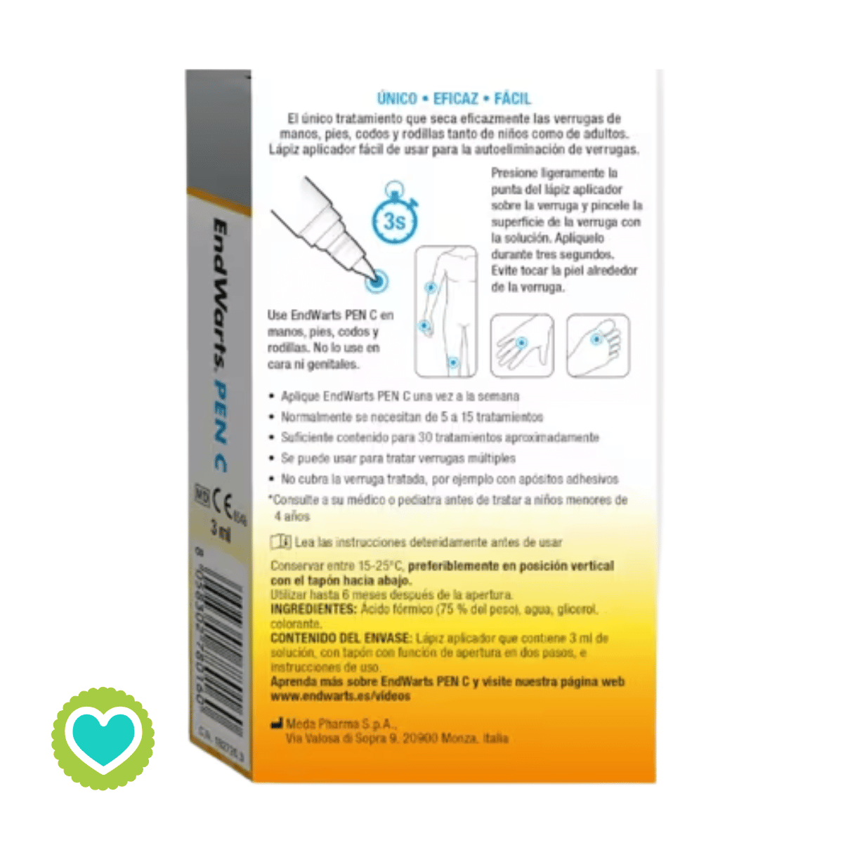 EndWarts Lapiz Elimina Verrugas 3ml
