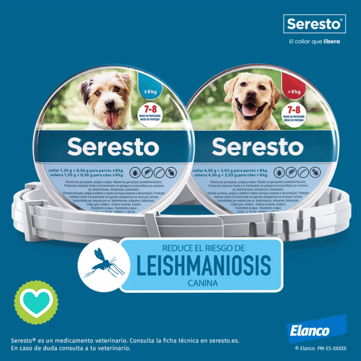 Seresto Collar Perros más de 8 kilos