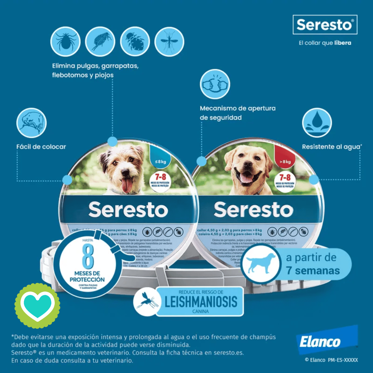 Seresto Collar Perros más de 8 kilos