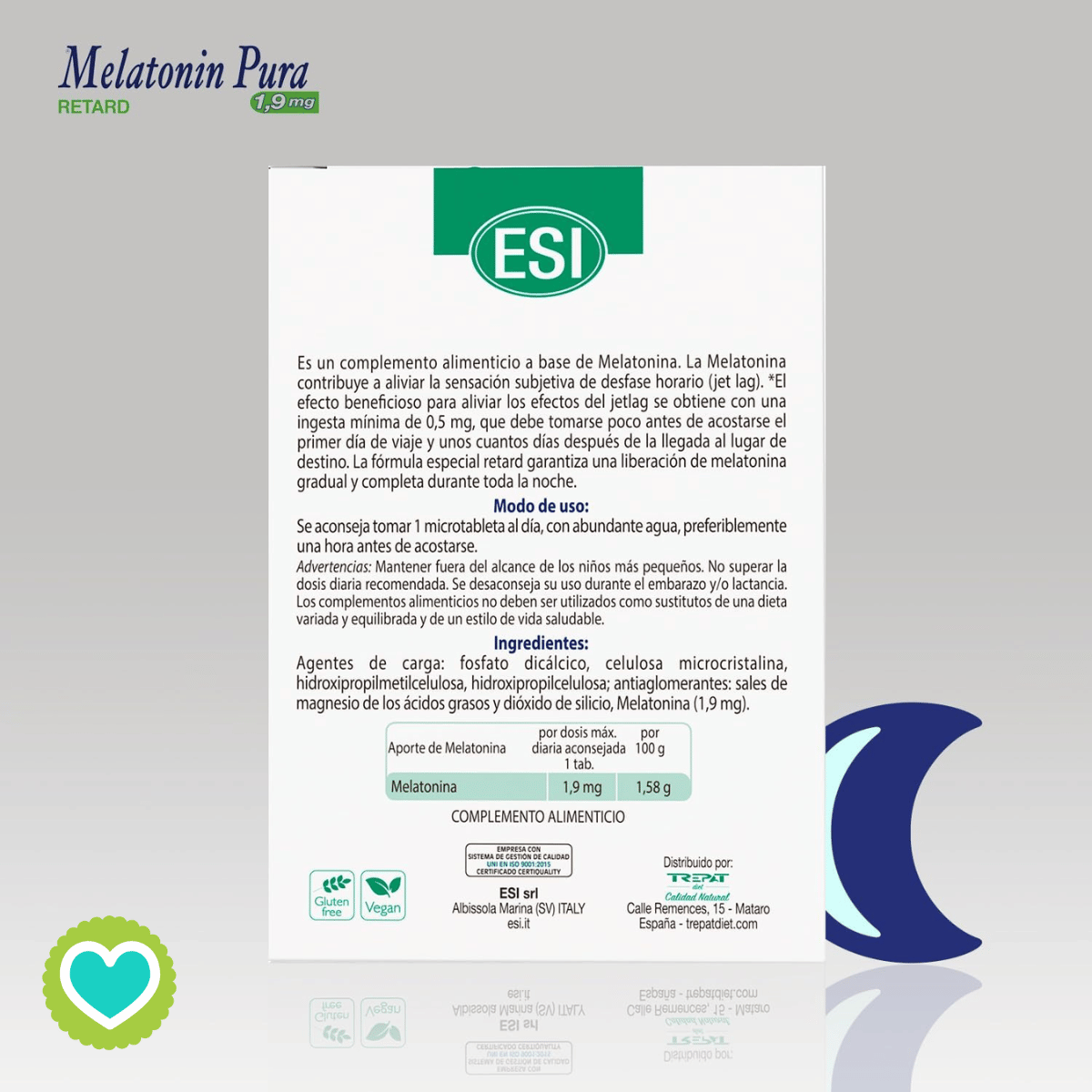 Melatonin Pura Retard 1,9mg 60 Microtabletas