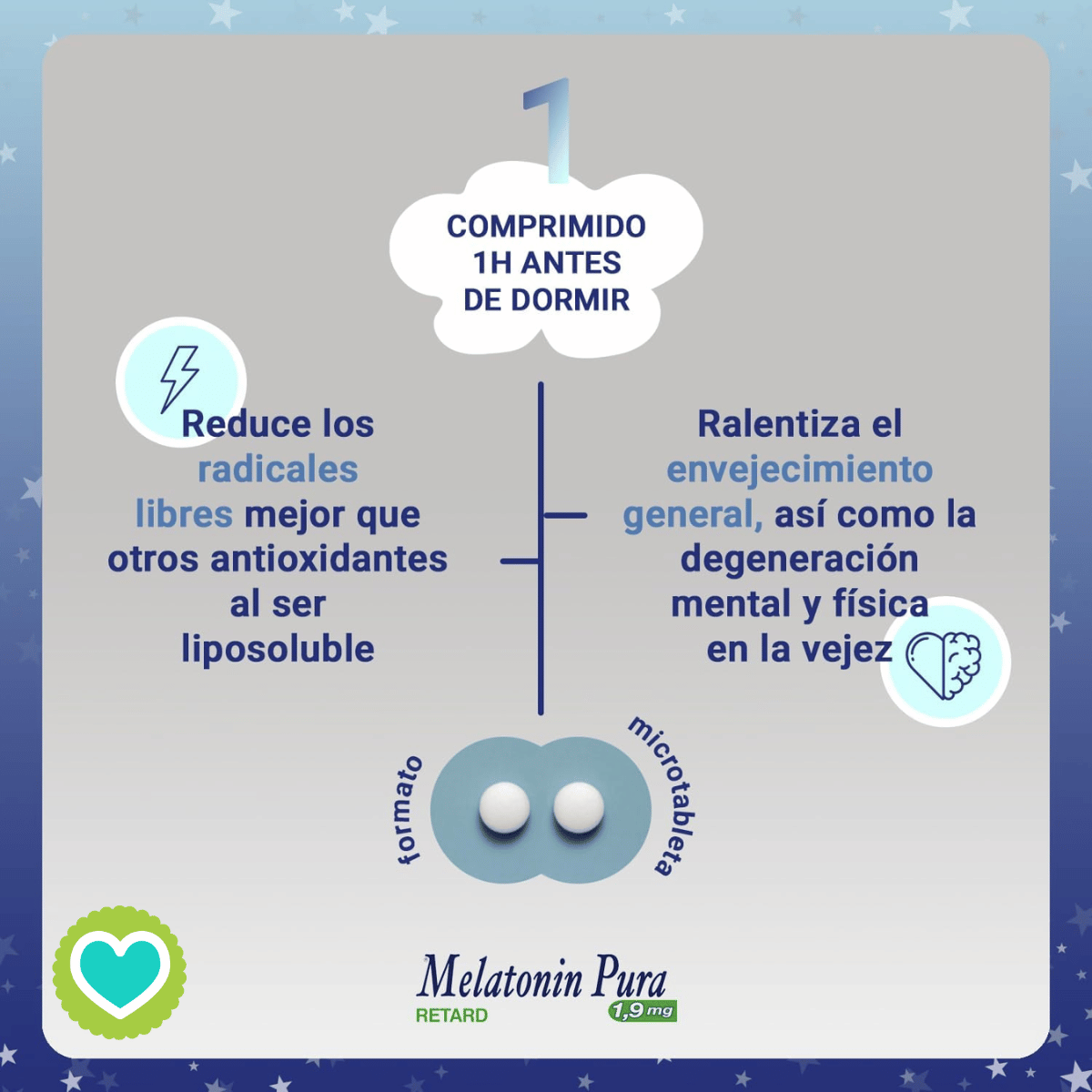 Melatonin Pura Retard 1,9mg 60 Microtabletas