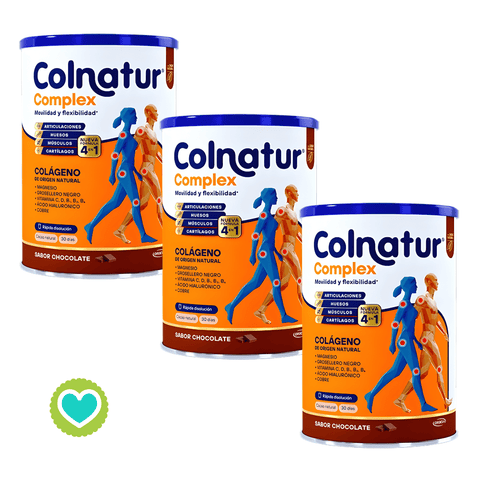 Image of Colnatur Complex Colágeno Pack 3x420gr. Sabor Chocolate.