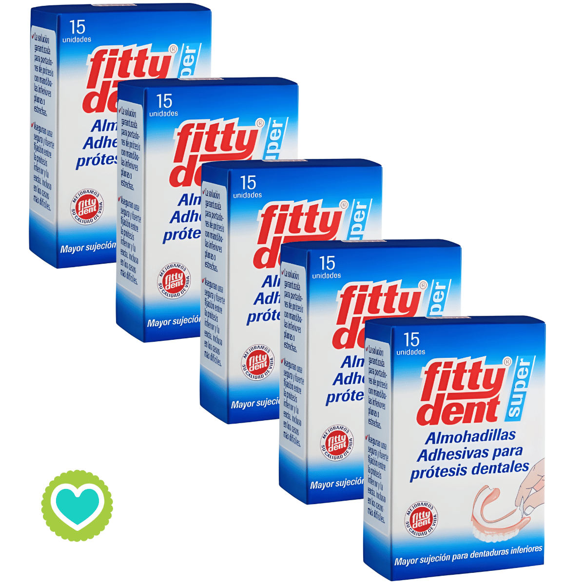 Fittydent Almohadillas Pack 5 x 15 uds