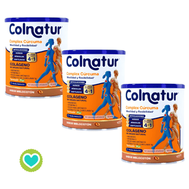 Colnatur Complex Colágeno Cúrcuma  Pack 3 x 250gr Sabor Melocotón