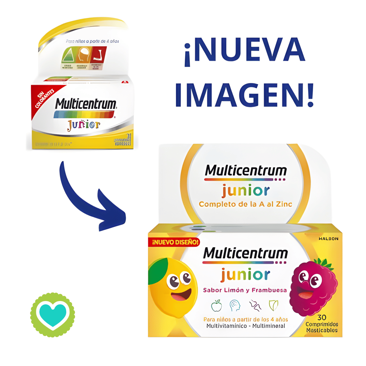 Multicentrum Junior 30 Comprimidos Masticables