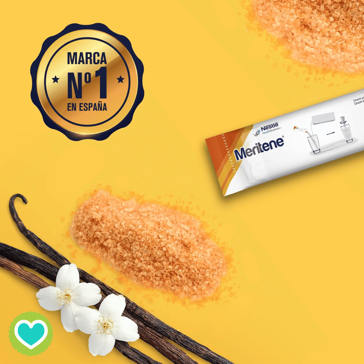 Meritene Polvo Vainilla Pack 3 x 15 Sobres 30gr