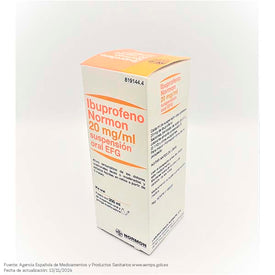 Ibuprofeno Normon EFG 20mg/ml Suspension Oral 200ml